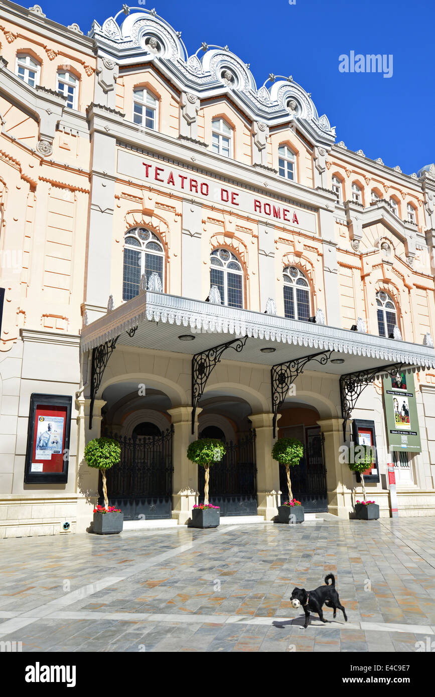 19e siècle el Teatro de Romea (Théâtre Romea), Plaza Julian Romea, Murcie, Région de Murcie, Royaume d'Espagne Banque D'Images