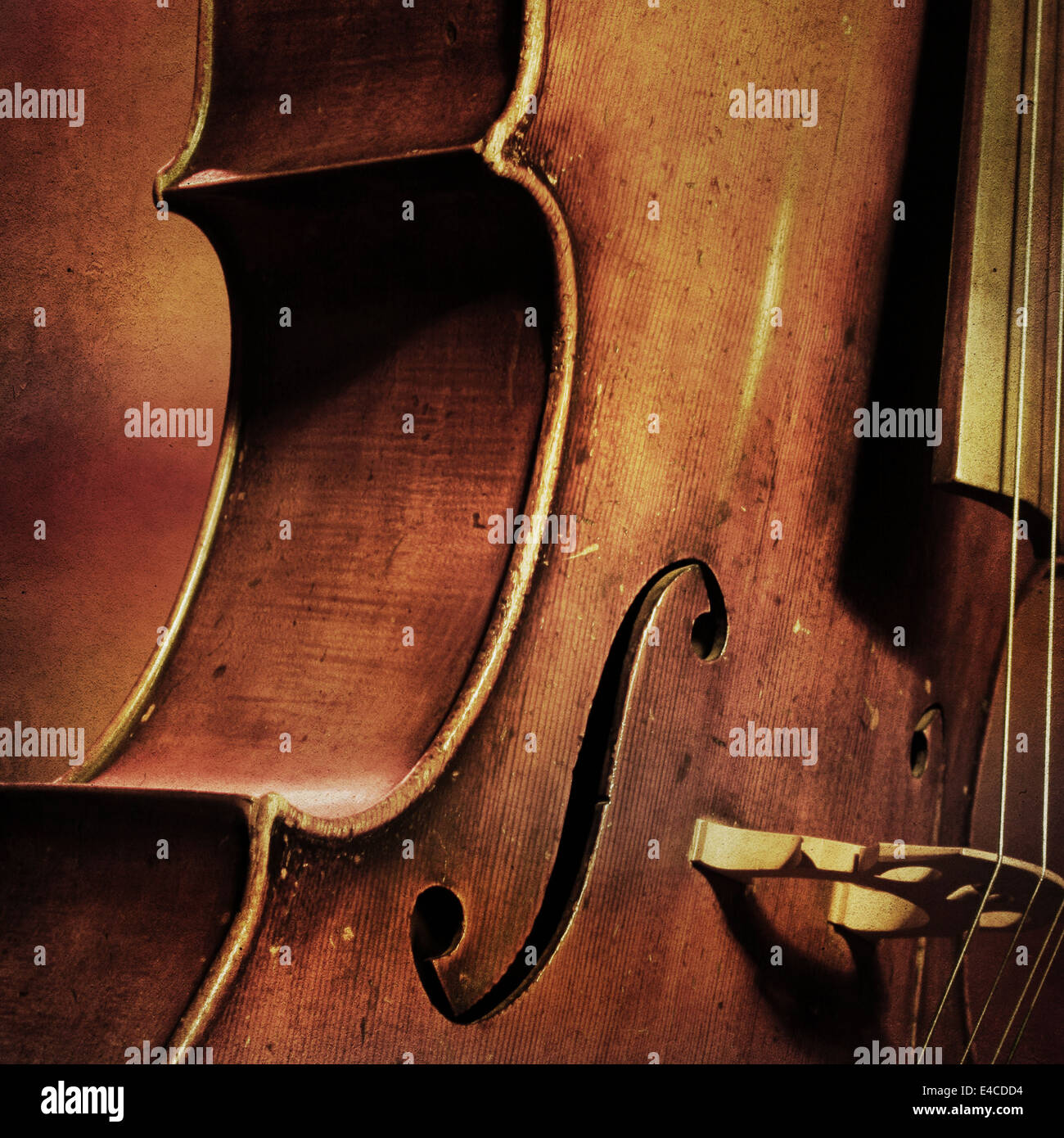 Violoncelle Vintage background Banque D'Images