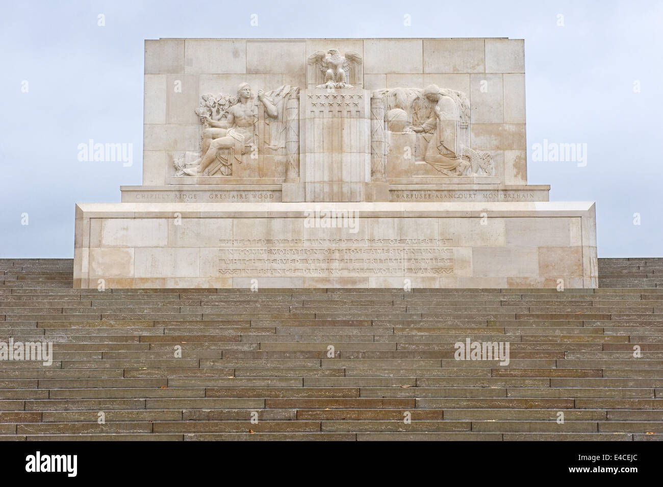 Bellicourt American Monument qui commémore les 90 000 soldats américains qui ont servi en France, au cours de 1917 et 1918 Banque D'Images