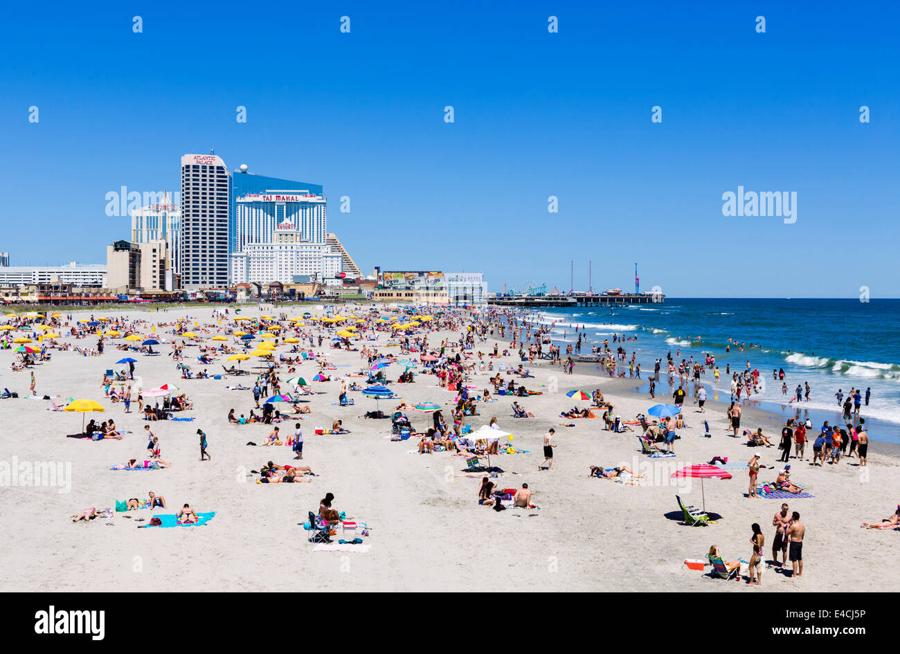 La plage d'Atlantic City, New Jersey, USA Photo Stock Alamy