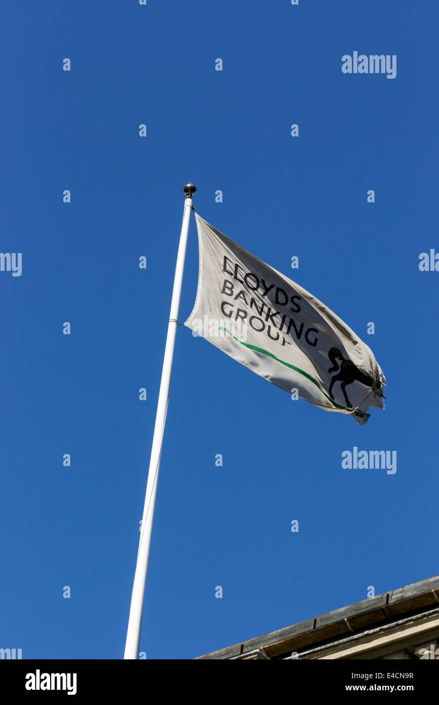 Drapeau de Lloyds Banking Group Banque D'Images