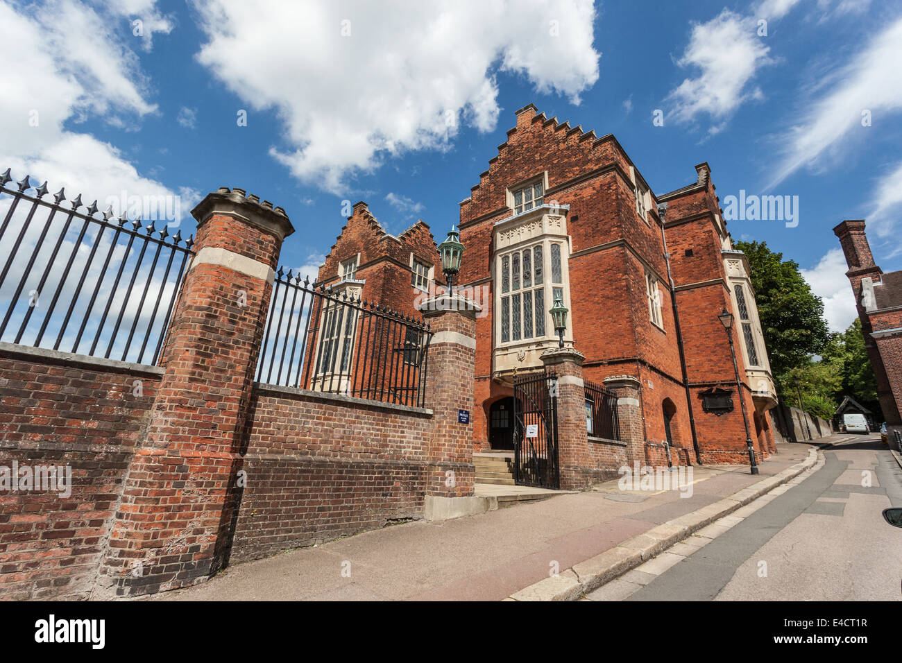 L'ancien bâtiment de l'école à Harrow School, 5 High Street, Harrow on the Hill, Harrow, London, HA1 3HP, Middlesex, England, UK. Banque D'Images