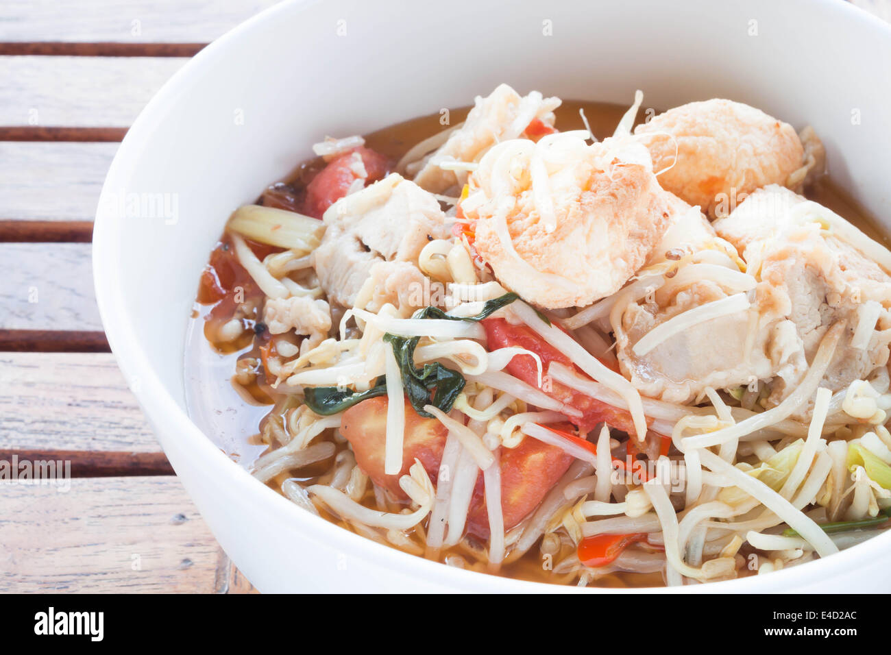 Haricot germé et sauté de tomates, stock photo Banque D'Images