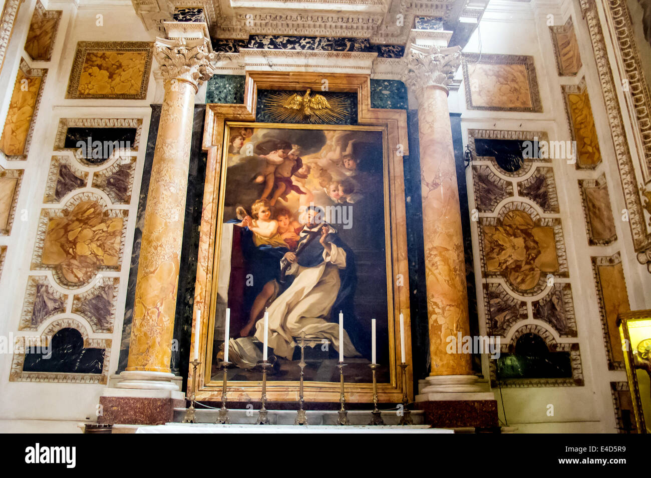 La chapelle Caffarelli à Santa Maria Sopra Minerva à Rome Banque D'Images