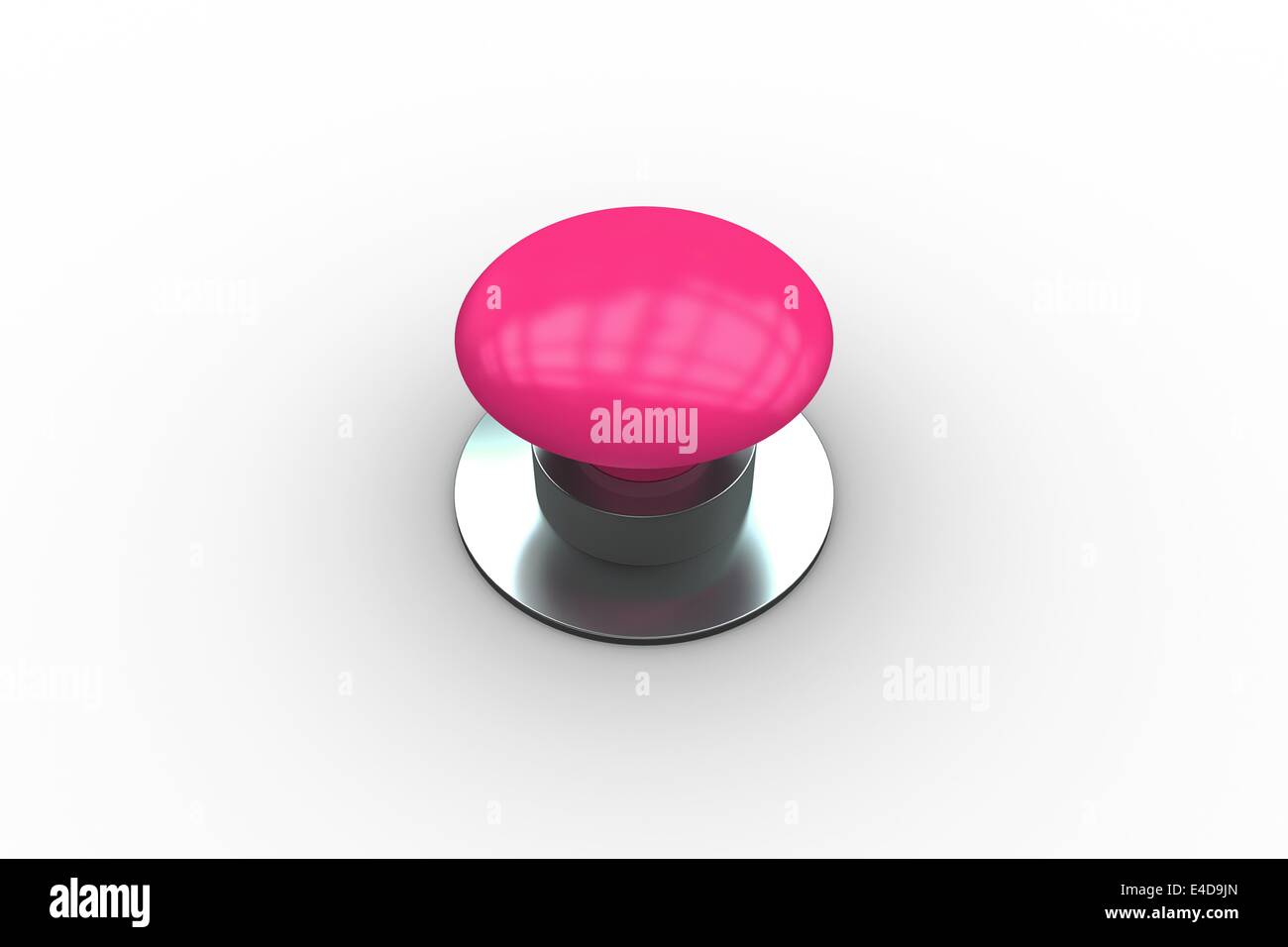 Création numérique bouton poussoir rose brillant Banque D'Images