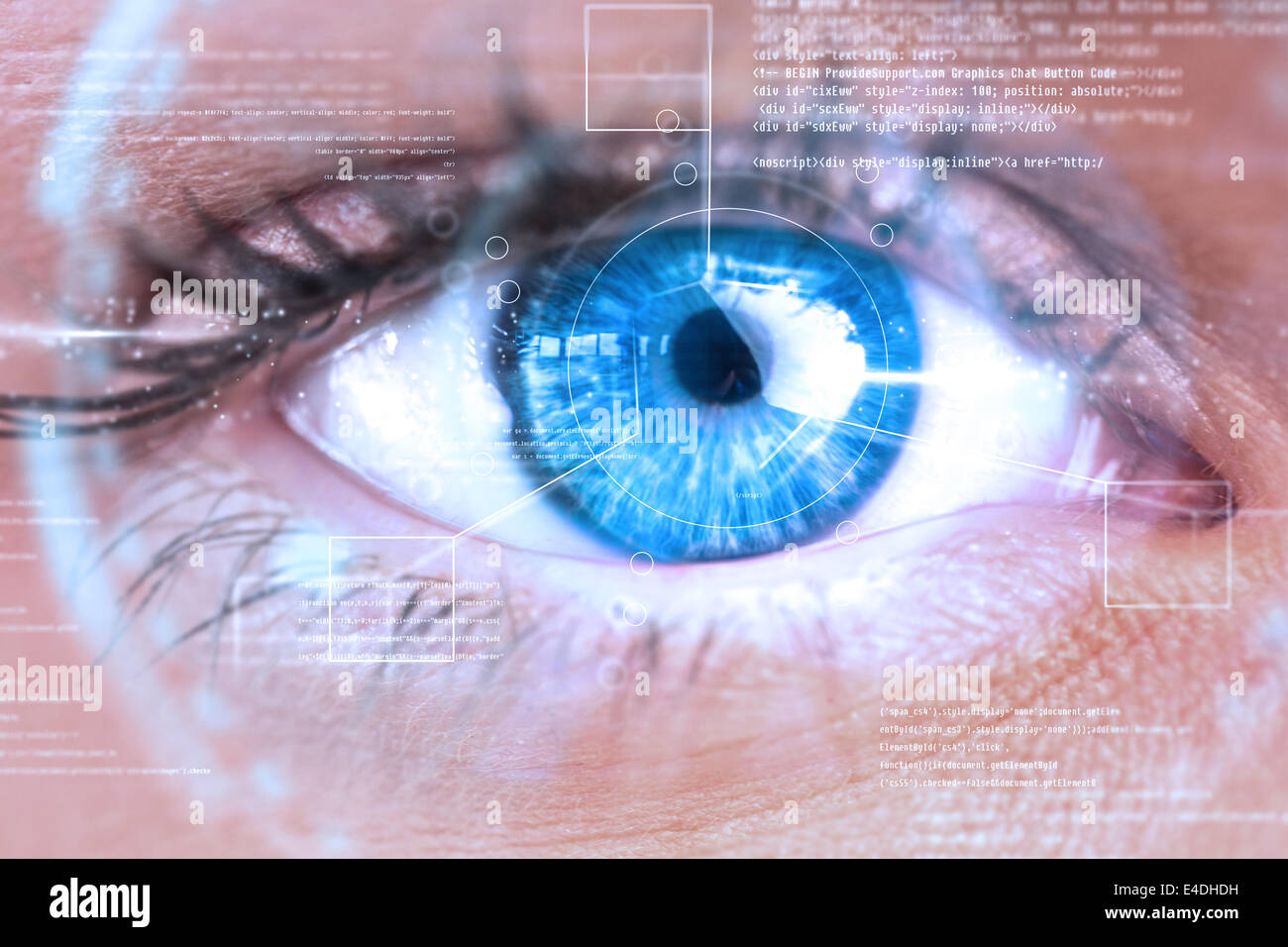 Composite image femme blue eye Banque D'Images