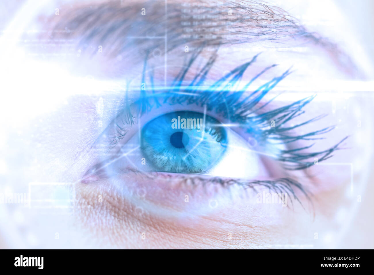 Composite image femme blue eye Banque D'Images