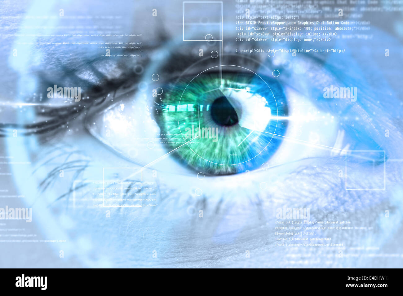 Composite image femme blue eye Banque D'Images