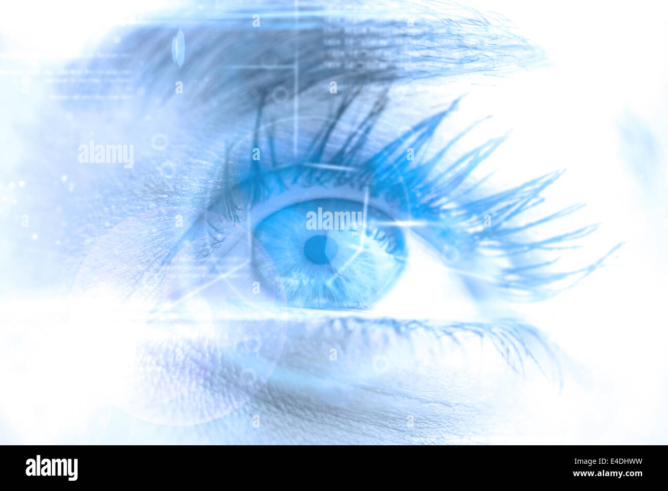 Composite image femme blue eye Banque D'Images