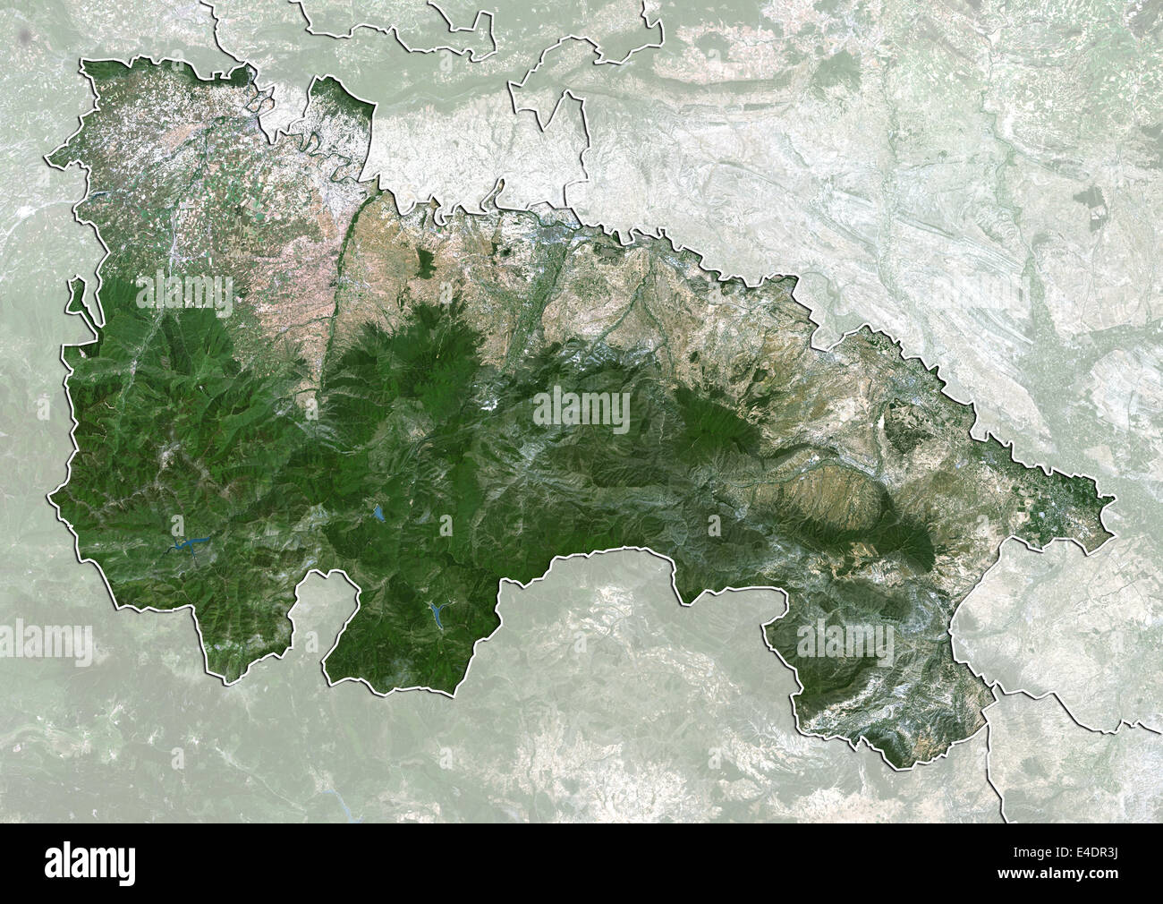La Rioja, Espagne, True Color Image satellite Banque D'Images
