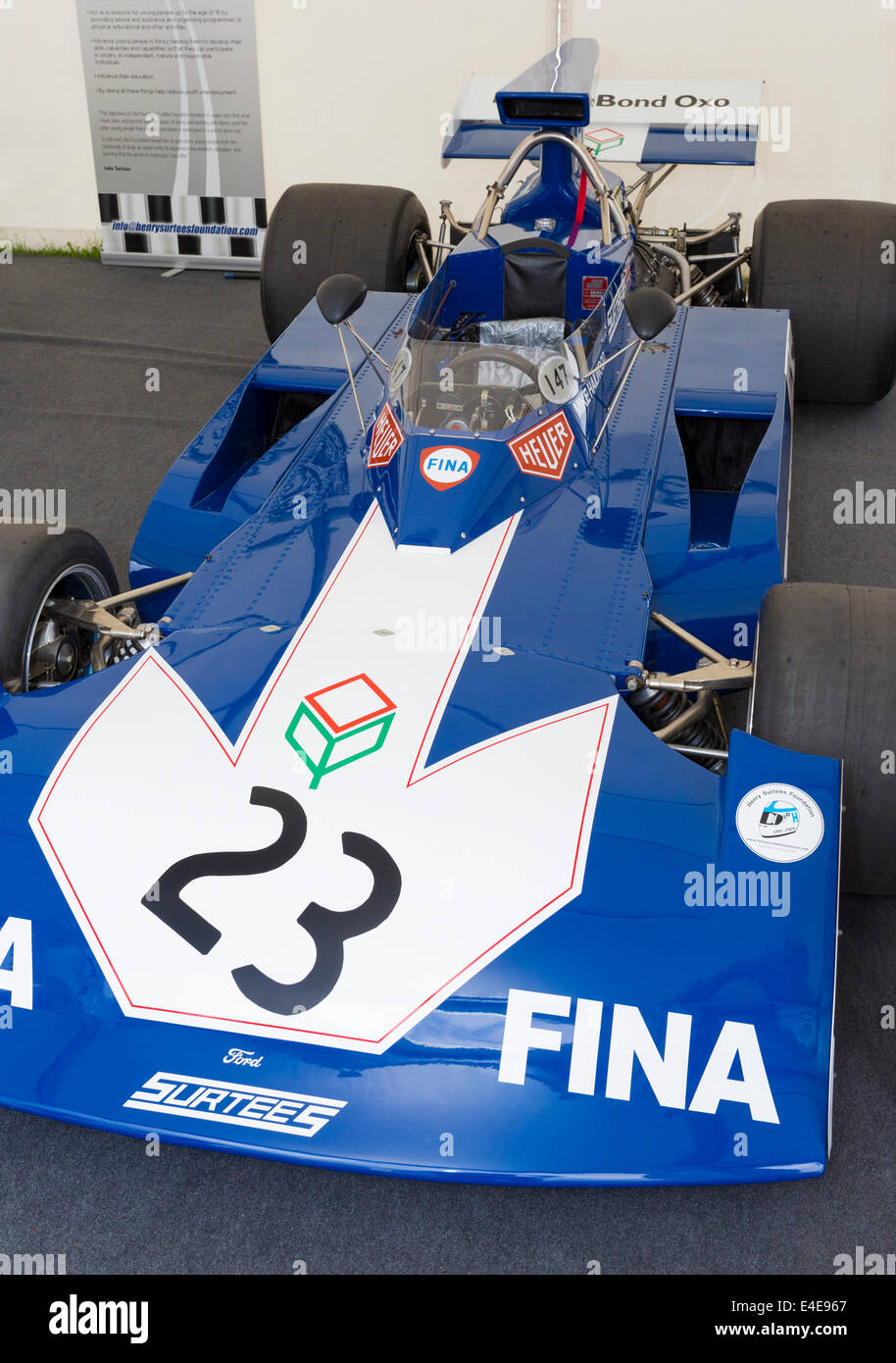 1972 Surtees-Cosworth TS14 dans le paddock au Goodwood Festival of Speed 2014, Sussex, UK. Banque D'Images