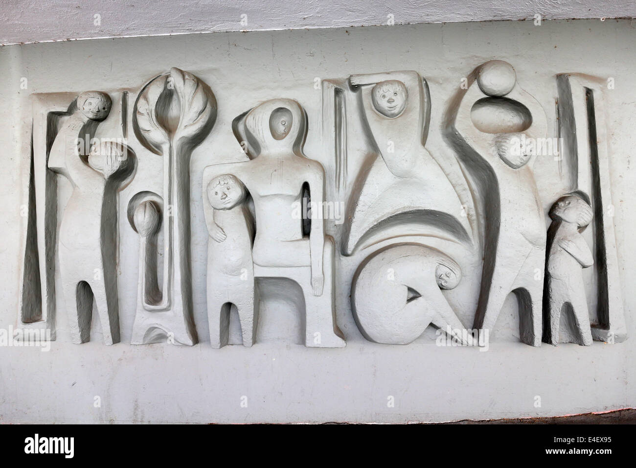 Bas-relief moderne par Bauerngasse - Mayence - Rhénanie-Palatinat -  Allemagne Photo Stock - Alamy