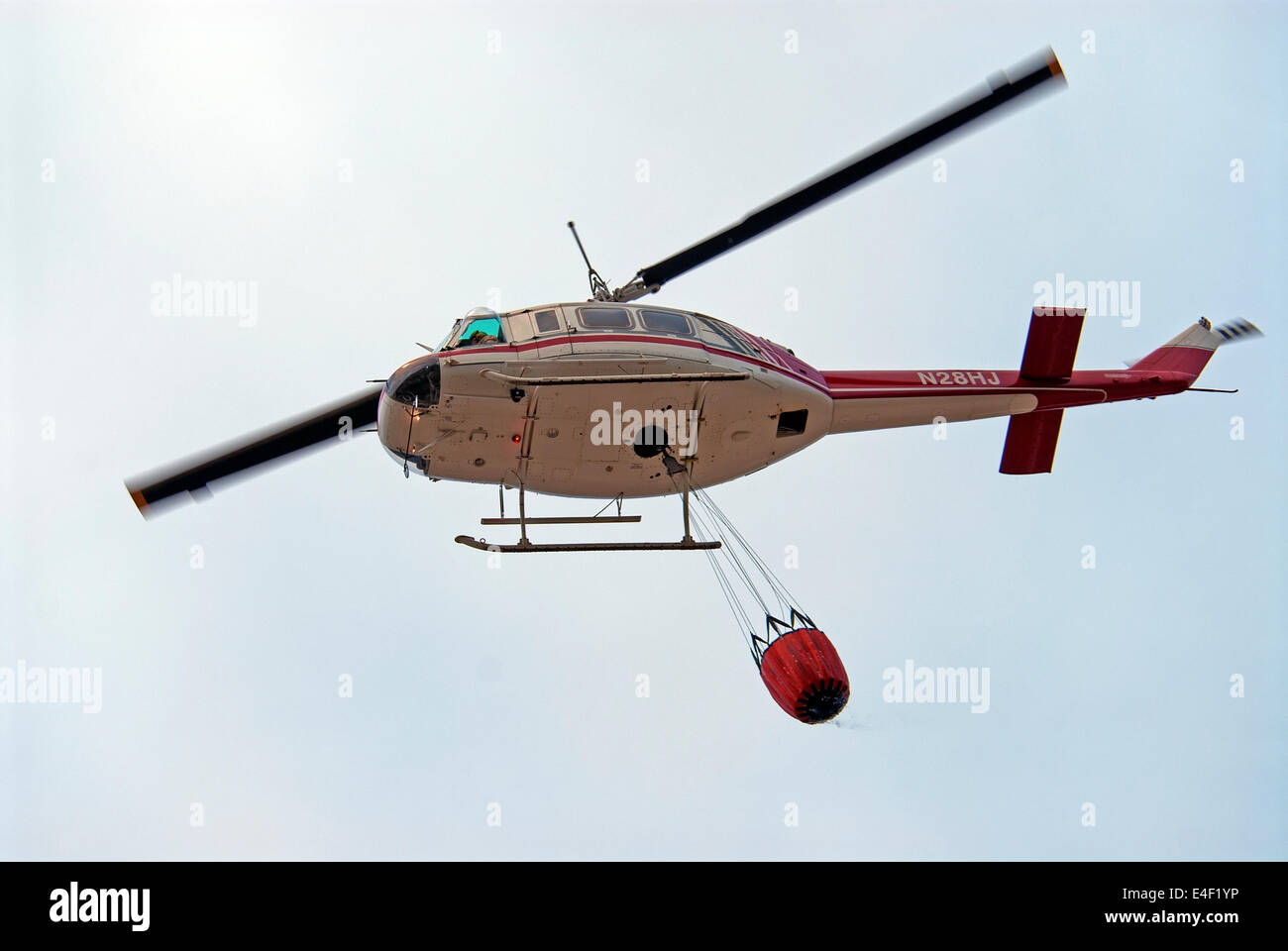 L'hélicoptère de combat d'incendie, USA Banque D'Images