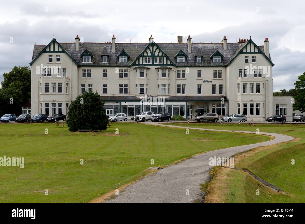 Hôtel Dornoch, Sutherland, Highlands, en Écosse. Banque D'Images