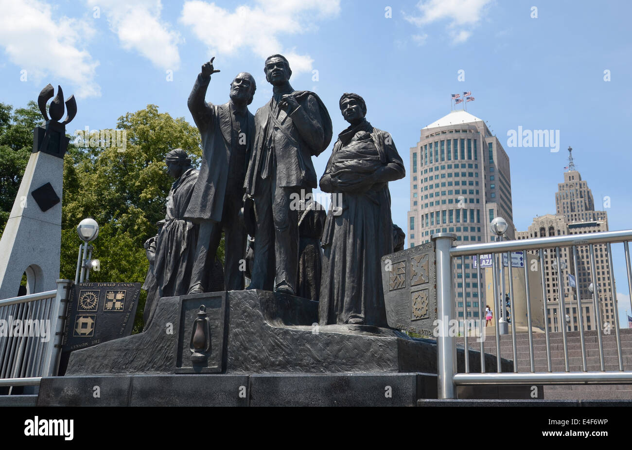DETROIT, MI - Juillet 6 : la passerelle à la liberté, à Hart Memorial International Plaza, Detroit, est montré ici le 6 juillet 2014. Det Banque D'Images