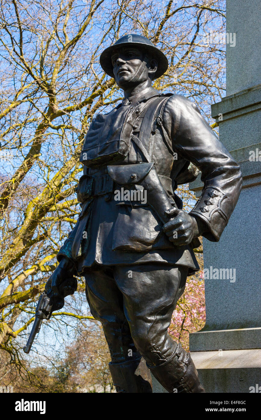 Mémorial de la Première Guerre mondiale, Weston Park, Sheffield Banque D'Images
