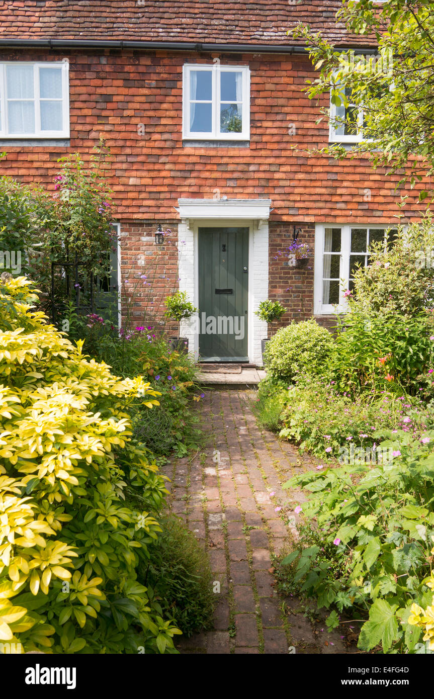 Tuile traditionnelle-hung Burwash cottage East Sussex, England UK Banque D'Images