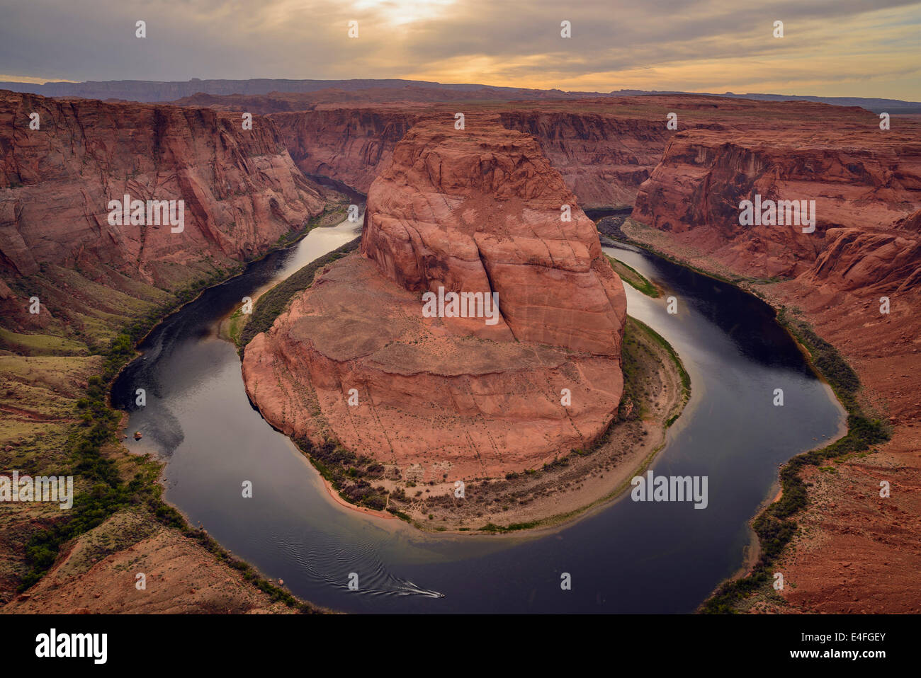 Horseshoe Bend, Colorado River, près de Page, Arizona, USA Banque D'Images