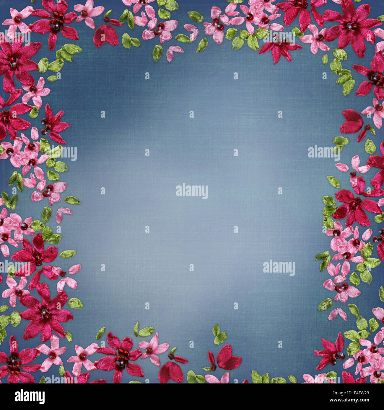 Texture background vintage avec broderie ruban Banque D'Images