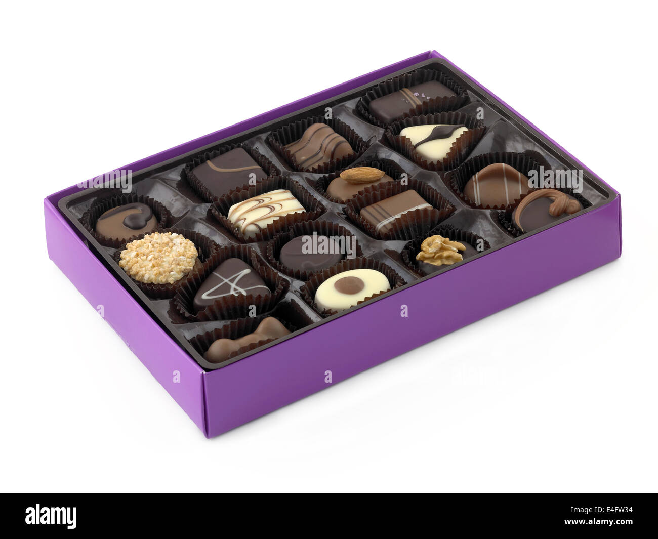 Boîte de chocolats Banque D'Images