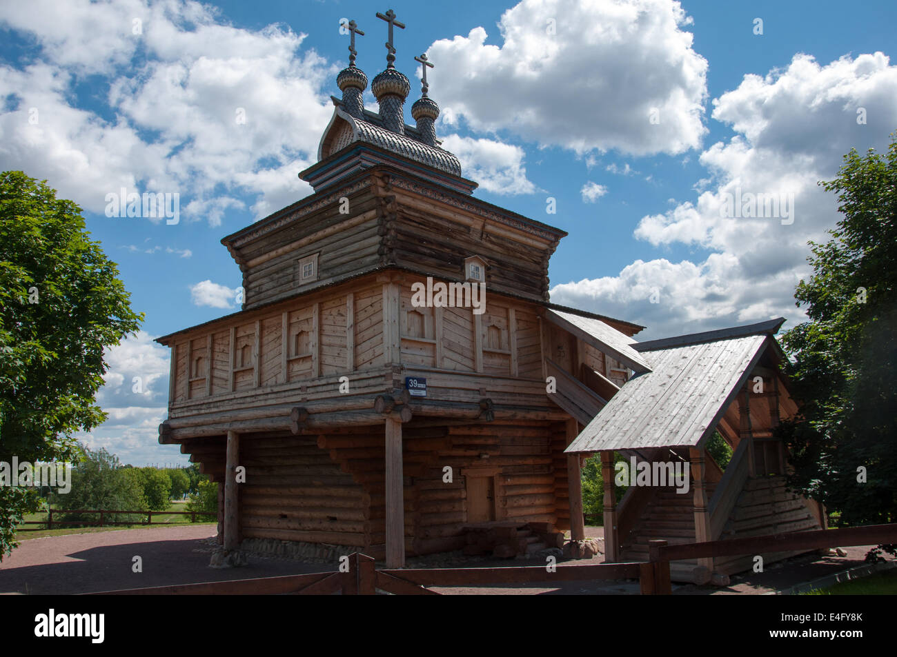 L'église en bois du 17ème siècle à Moscou, Russie Banque D'Images