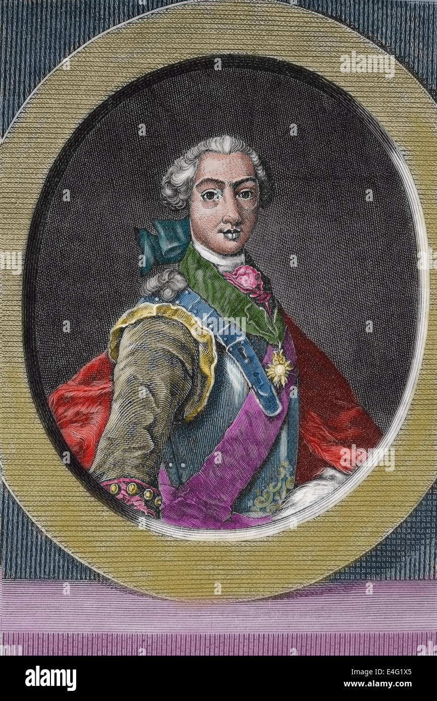 Joseph II (1741 - 1790) . Saint Empereur Romain de 1765 à 1790 et gouverneur de la terres des Habsbourg de 1780 à 1790. La gravure. Banque D'Images