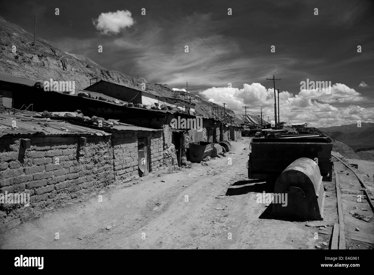 Les mineurs de Potosi, le Cerro Rico, la Bolivie Banque D'Images