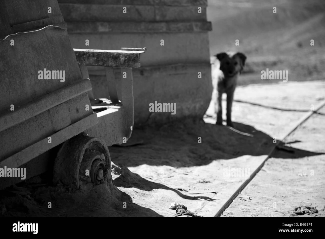 Les mineurs de Potosi, le Cerro Rico, la Bolivie Banque D'Images