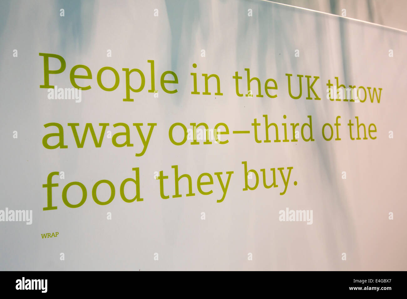 Une exposition à la durabilité de l'édifice de cristal qui est le premier bâtiment au monde à avoir obtenu un remarquable BREEAM (BRE Environmental Assessment Method) la notation et la certification LEED (Leadership in Energy and Environmental Design) certification platine. Londres, Royaume-Uni. Banque D'Images