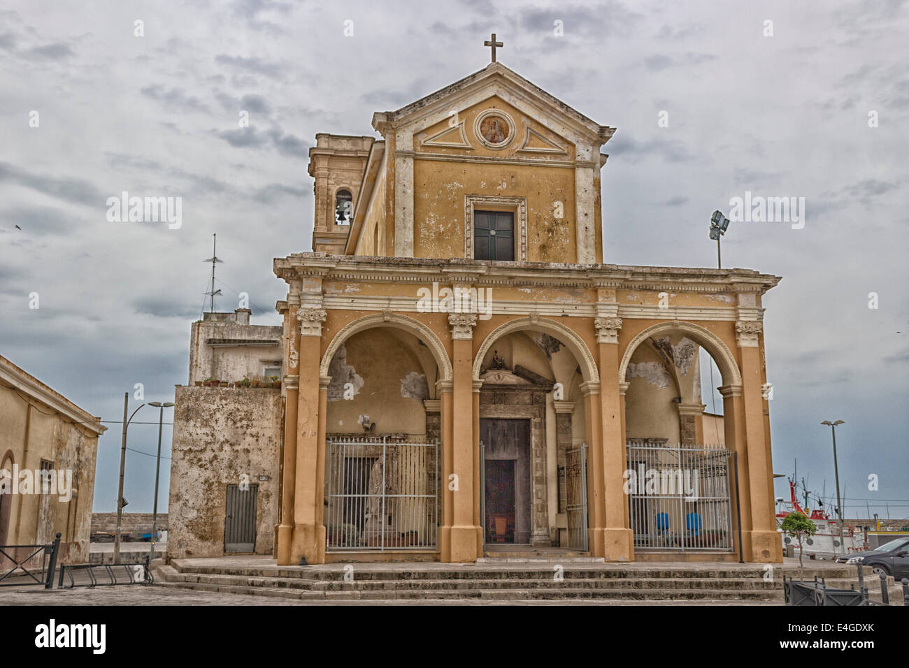 La Madonna del Canneto sanctuaire dans la vieille ville de Gallipoli (Le) dans le sud de l'Italie Banque D'Images