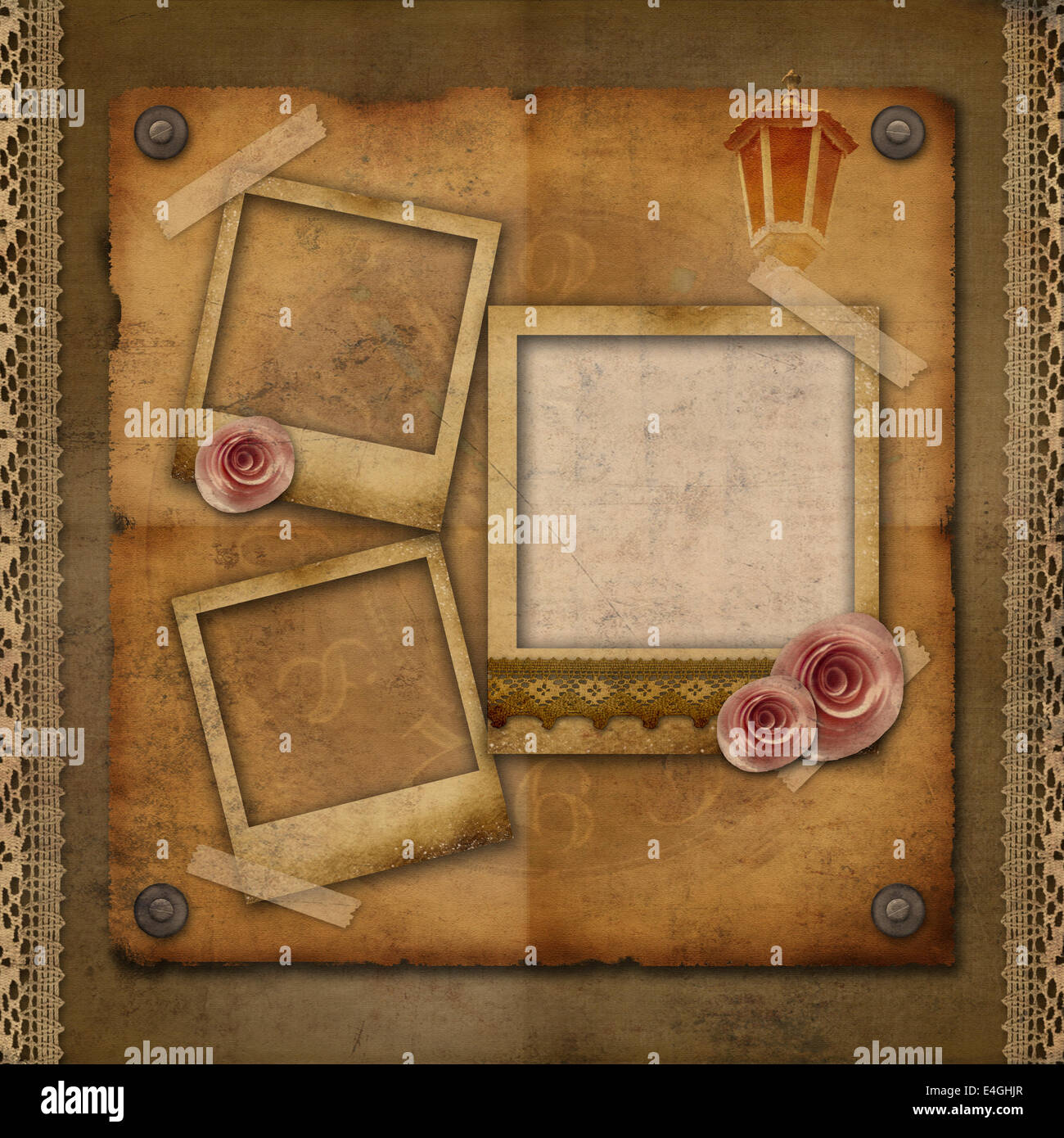 Texture background vintage avec watch (temps) Banque D'Images