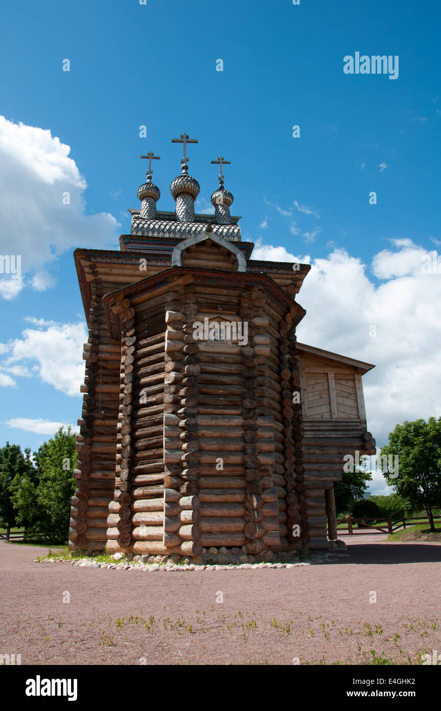 L'église en bois du 17ème siècle à Moscou, Russie Banque D'Images