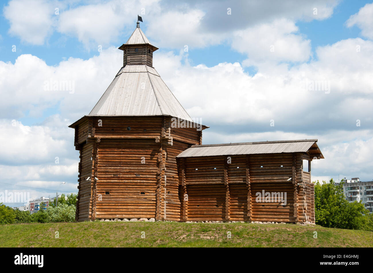 L'architecture en bois du 17ème siècle, Moscou, Russie Banque D'Images