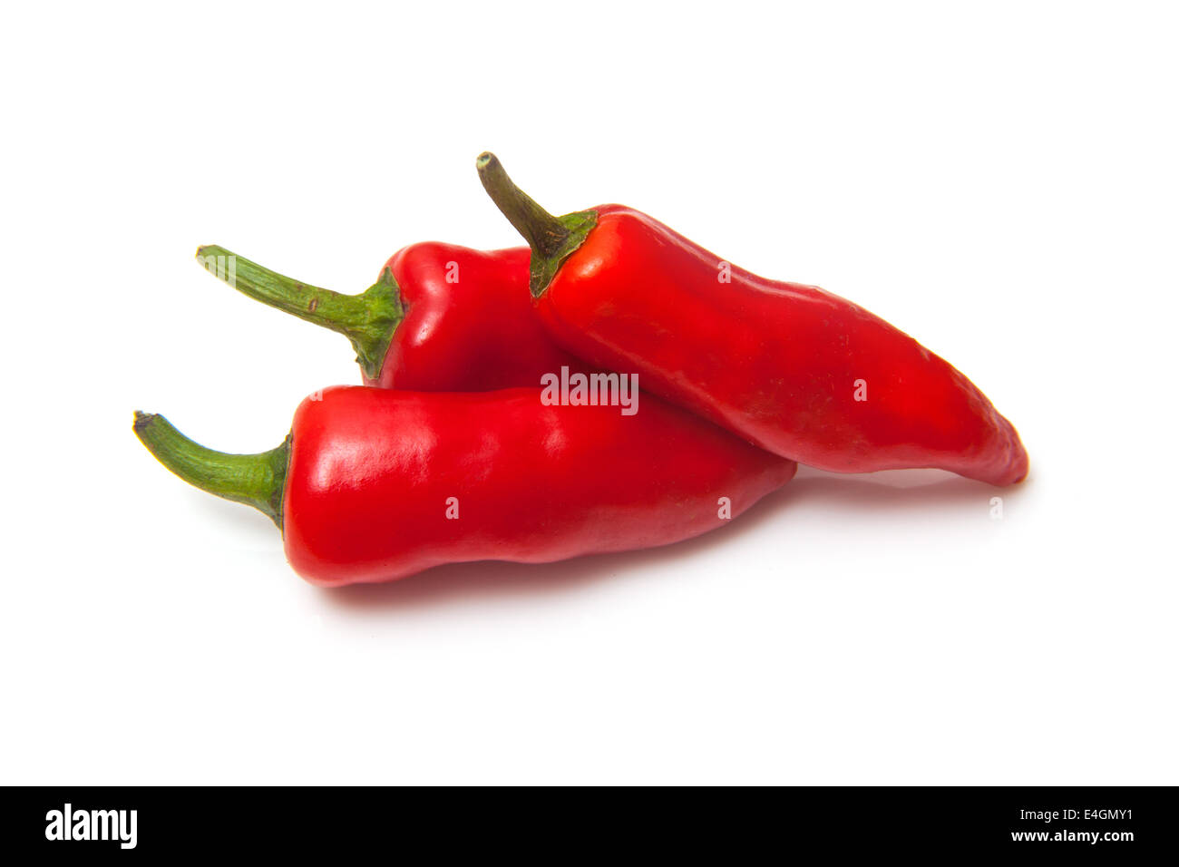 Red Hot Chili Peppers isolated on a white background studio. Banque D'Images