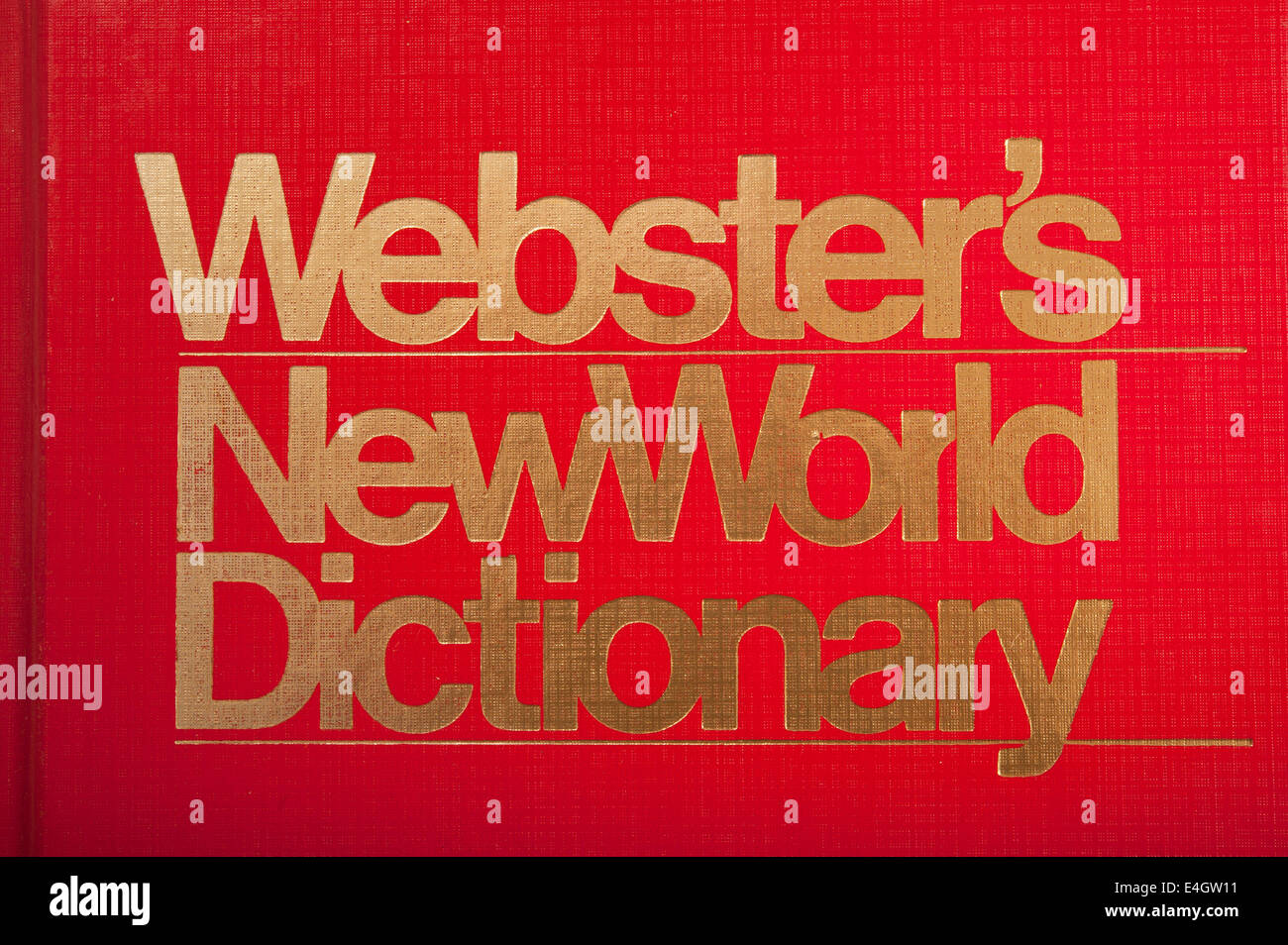 Webster, New World Dictionary couvrir Banque D'Images