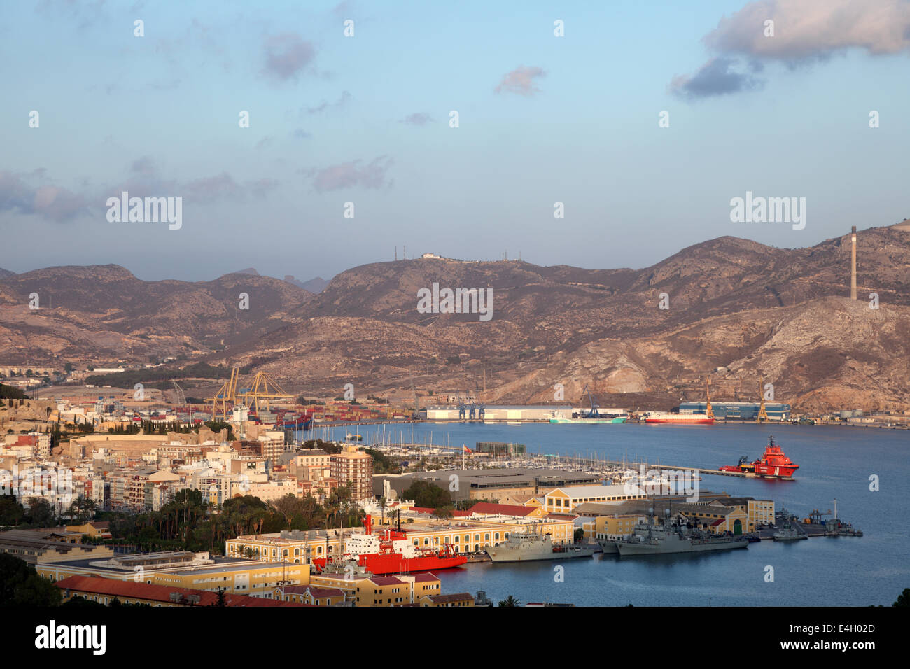 Port de Carthagène. Région de Murcie, Espagne Banque D'Images