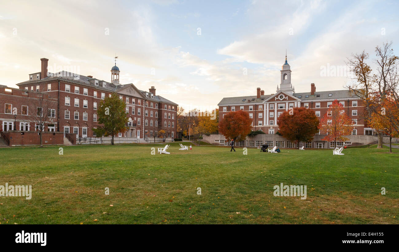 CAMBRIDGE, MA, USA - 2 NOVEMBRE 2013 : Radcliffe Quad carter de premier cycle à l'Université de Harvard à Cambridge, à l'automne dans MA, USA o Banque D'Images
