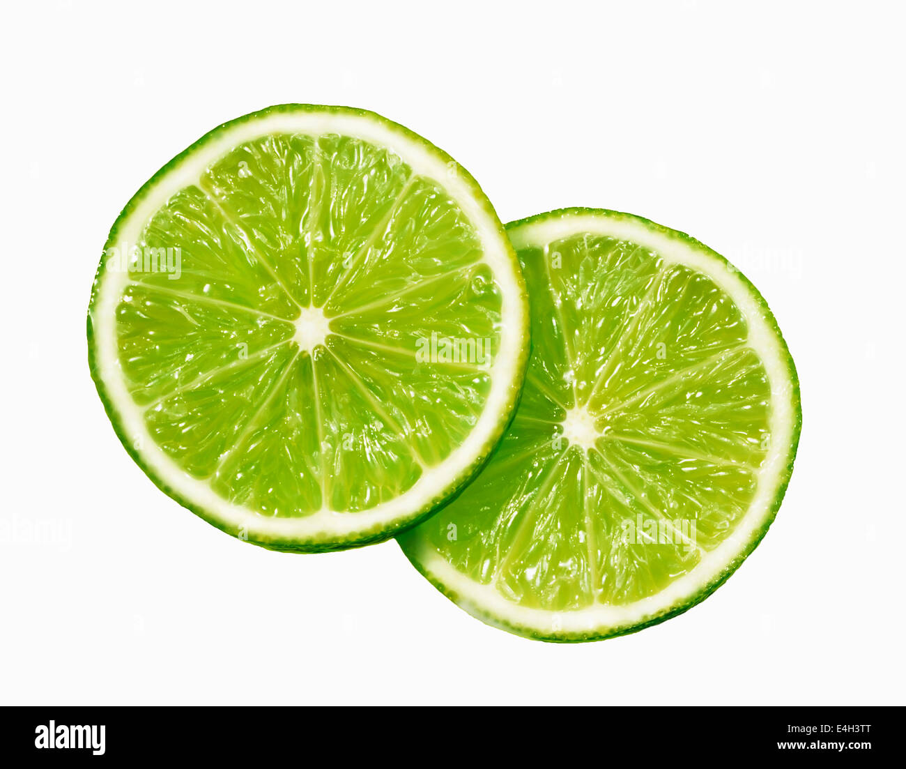 La chaux, Citrus aurantifolia. Banque D'Images