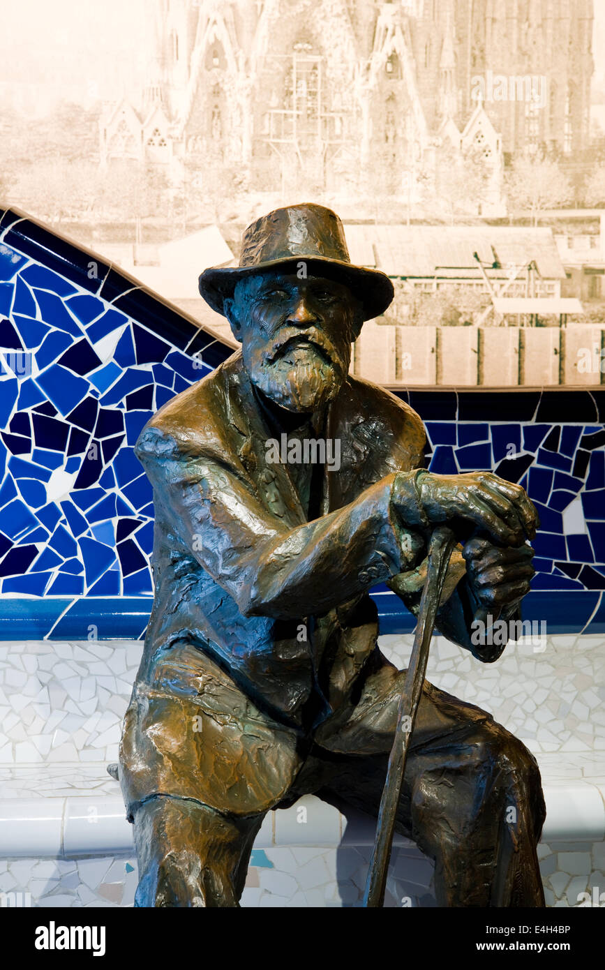 Sculpure de Gaudi Banque D'Images