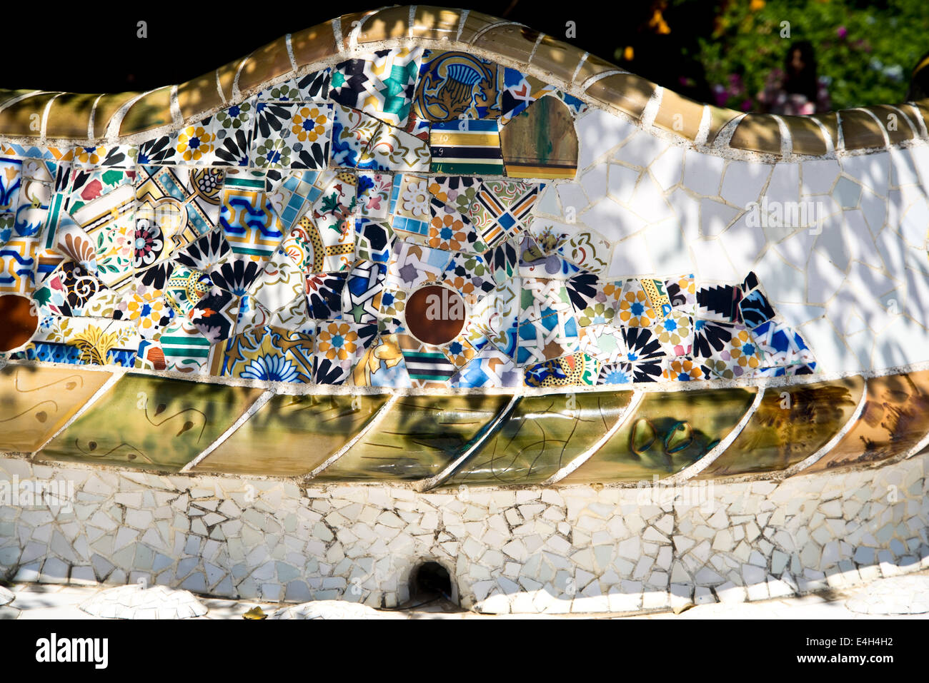 Parc Guell à Barcelone Banque D'Images