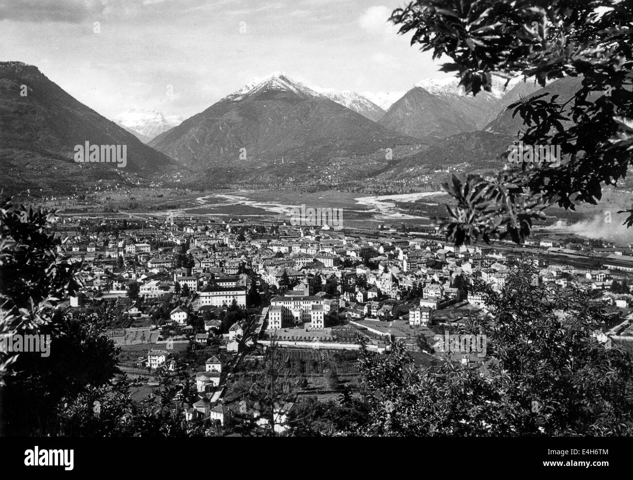 Domodossola en Italie du nord 1940 1940 Banque D'Images