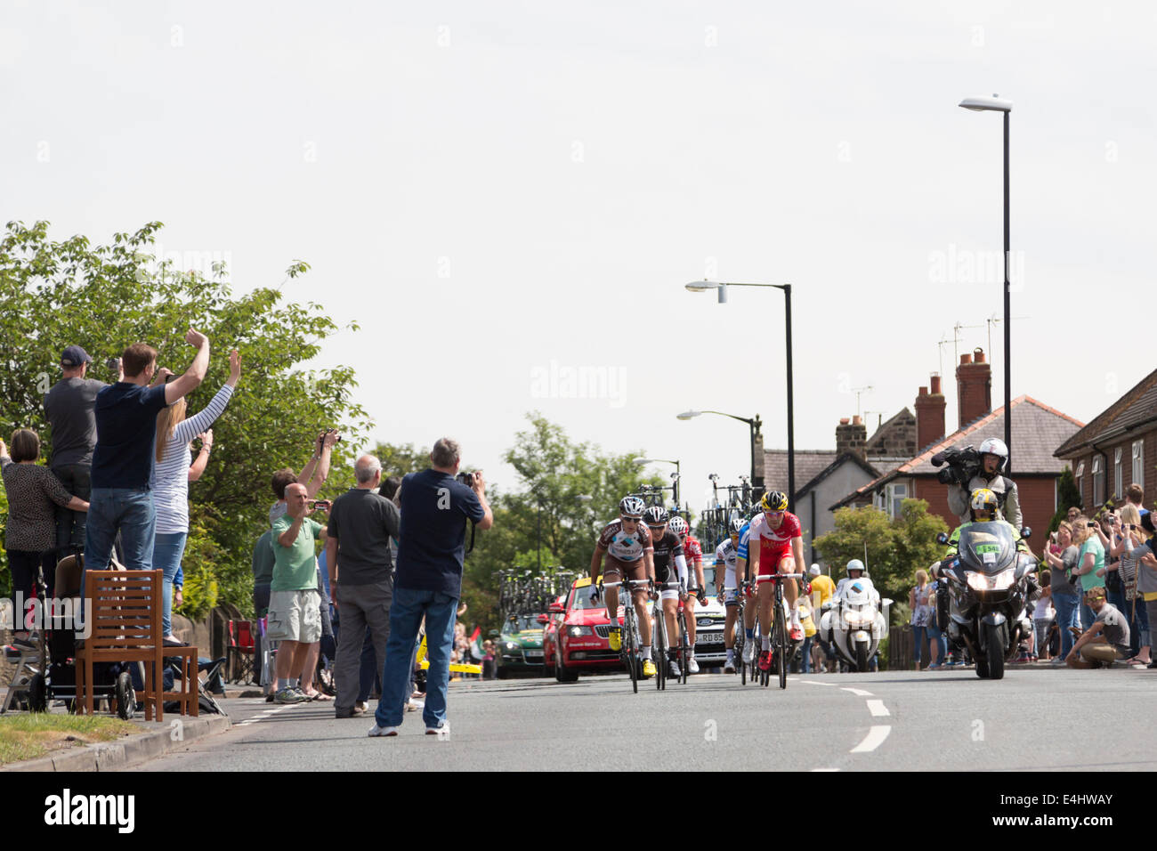 Tour de France 2014 L'étape 2, Harrogate, Yorkshire Banque D'Images