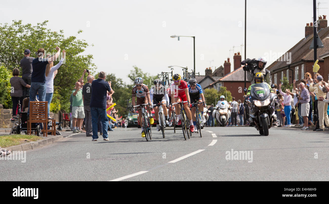 Tour de France 2014 L'étape 2, Harrogate, Yorkshire Banque D'Images