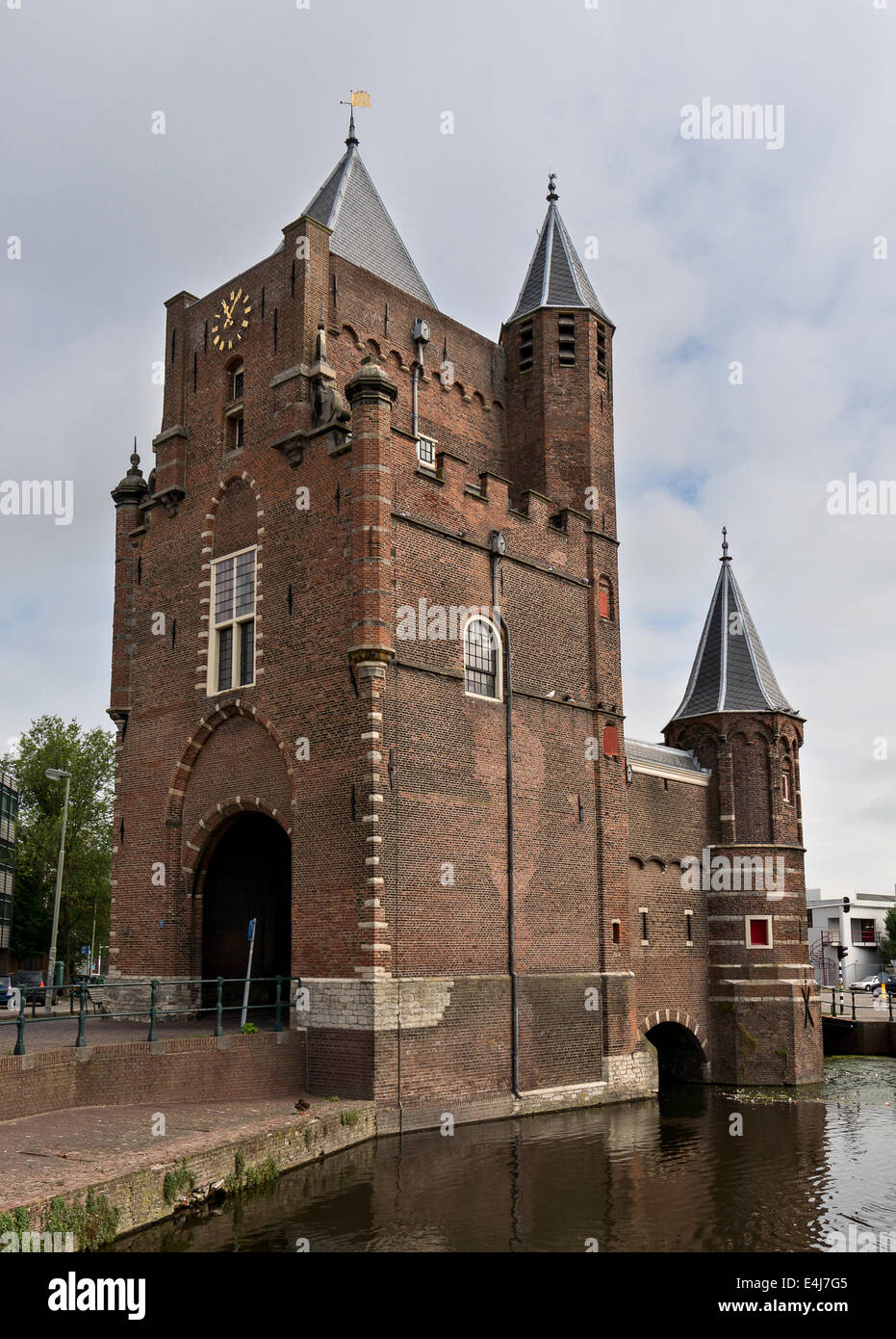 Ancienne forteresse tour à Haarlem, Pays-Bas Banque D'Images