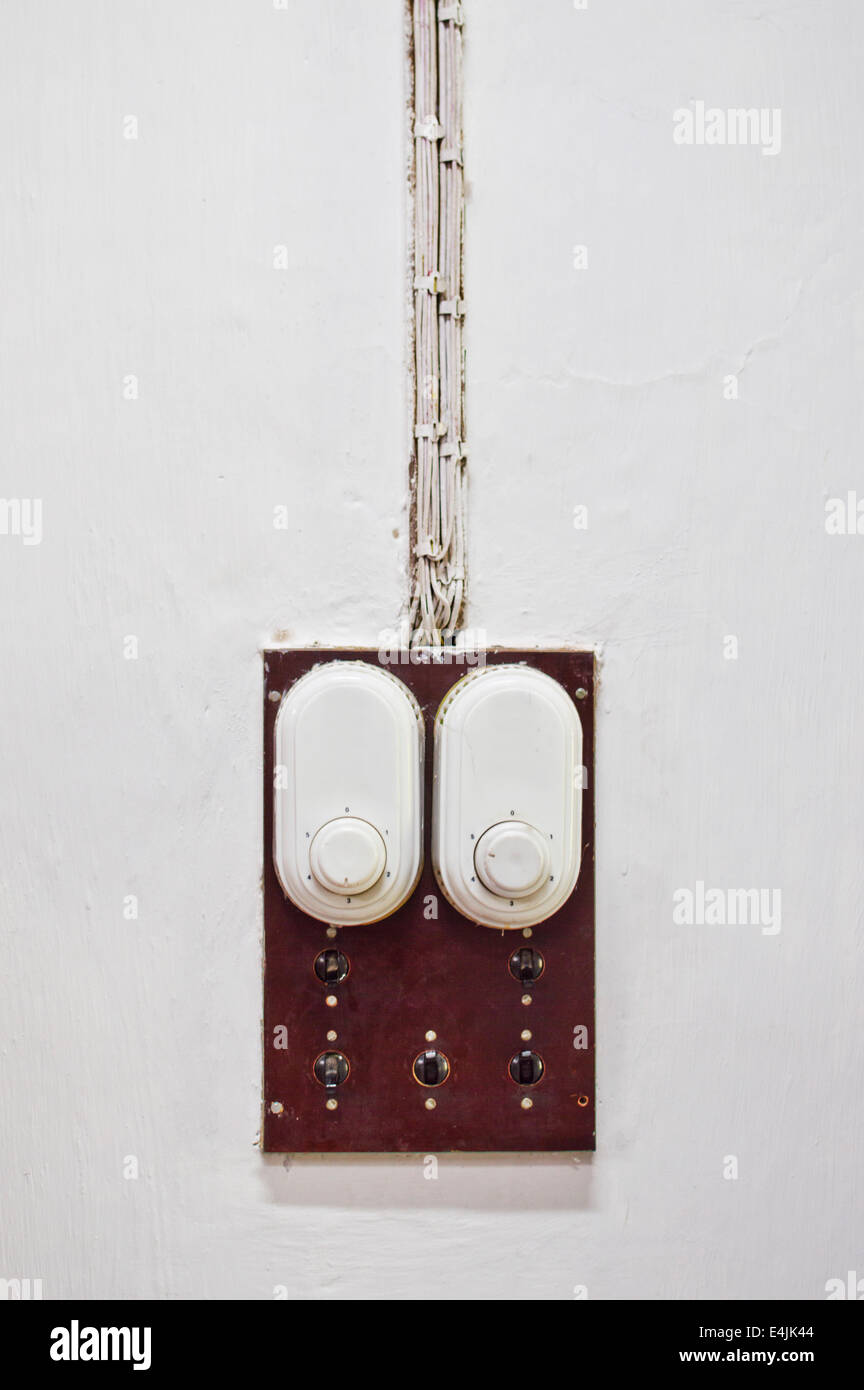 Tableau de distribution électrique Banque D'Images