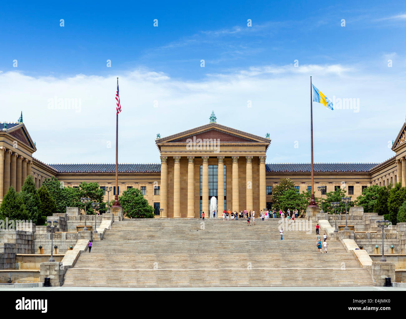 Le Philadelphia Museum of Art avec la célèbre 'Rocky' étapes, Fairmount