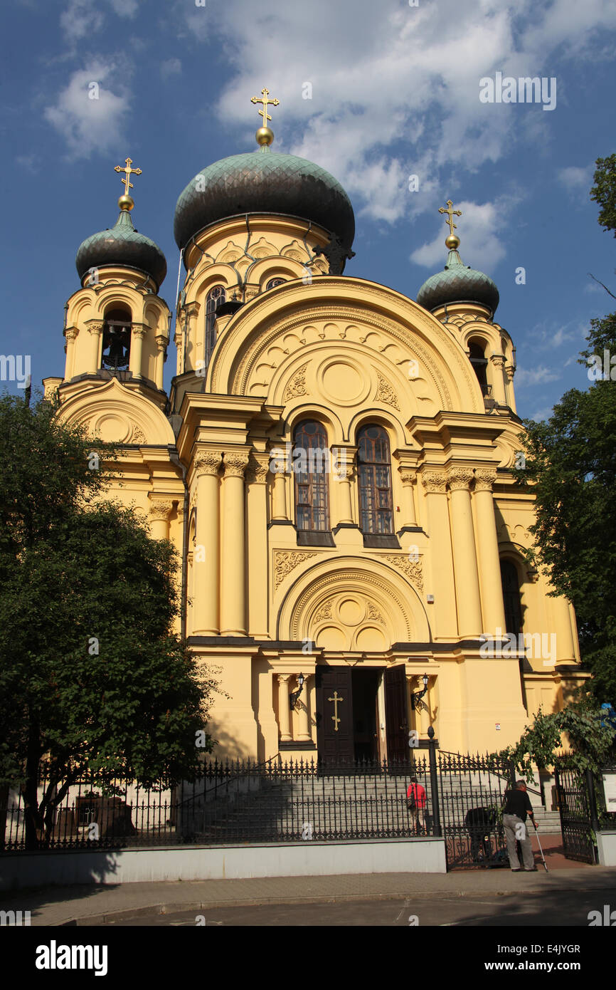 Metropolitan Council de la Sainte égale aux apôtres de Marie Madeleine qui est une cathédrale orthodoxe polonaise à Varsovie Banque D'Images