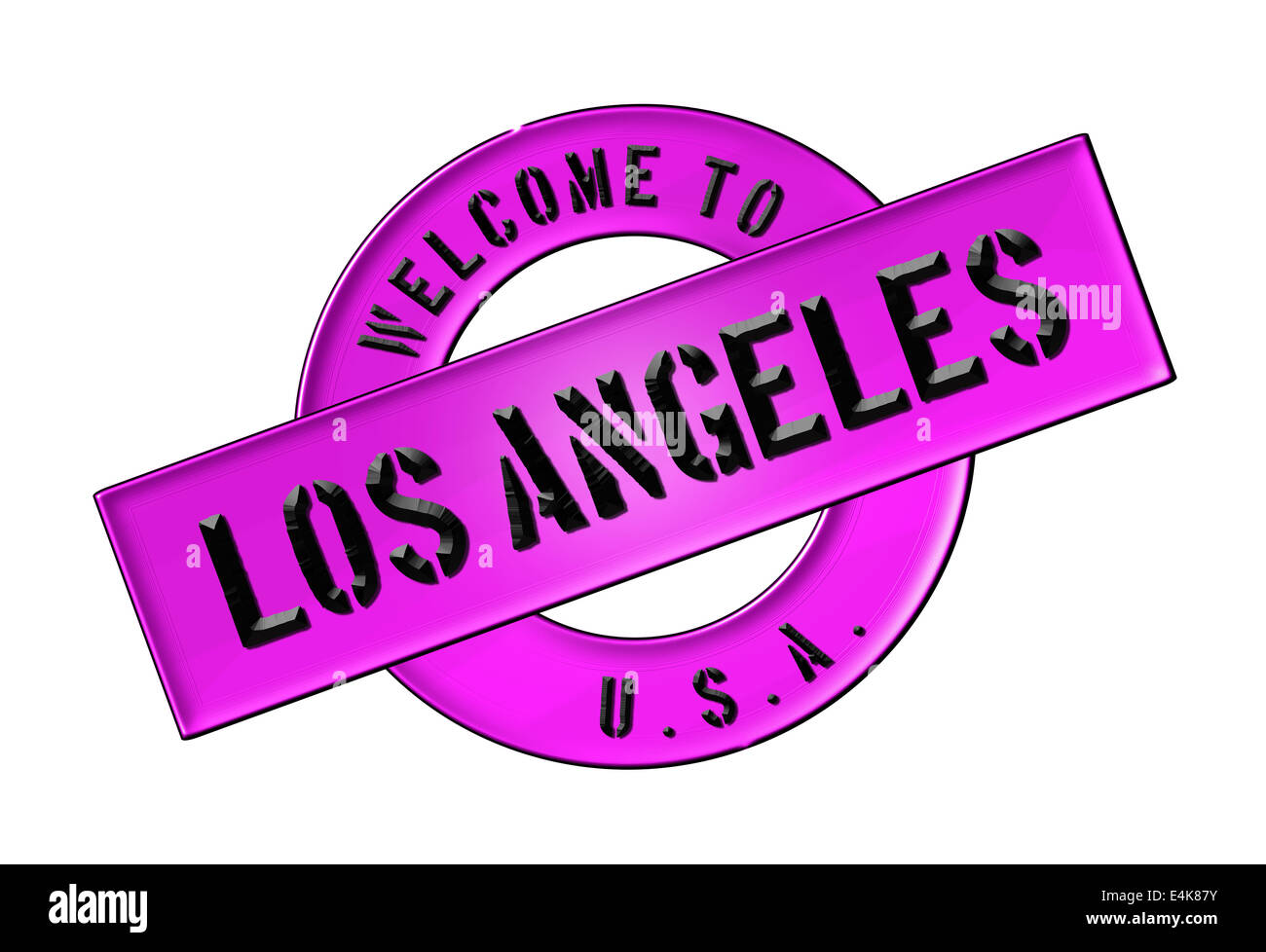 Bienvenue À LOS ANGELES Banque D'Images