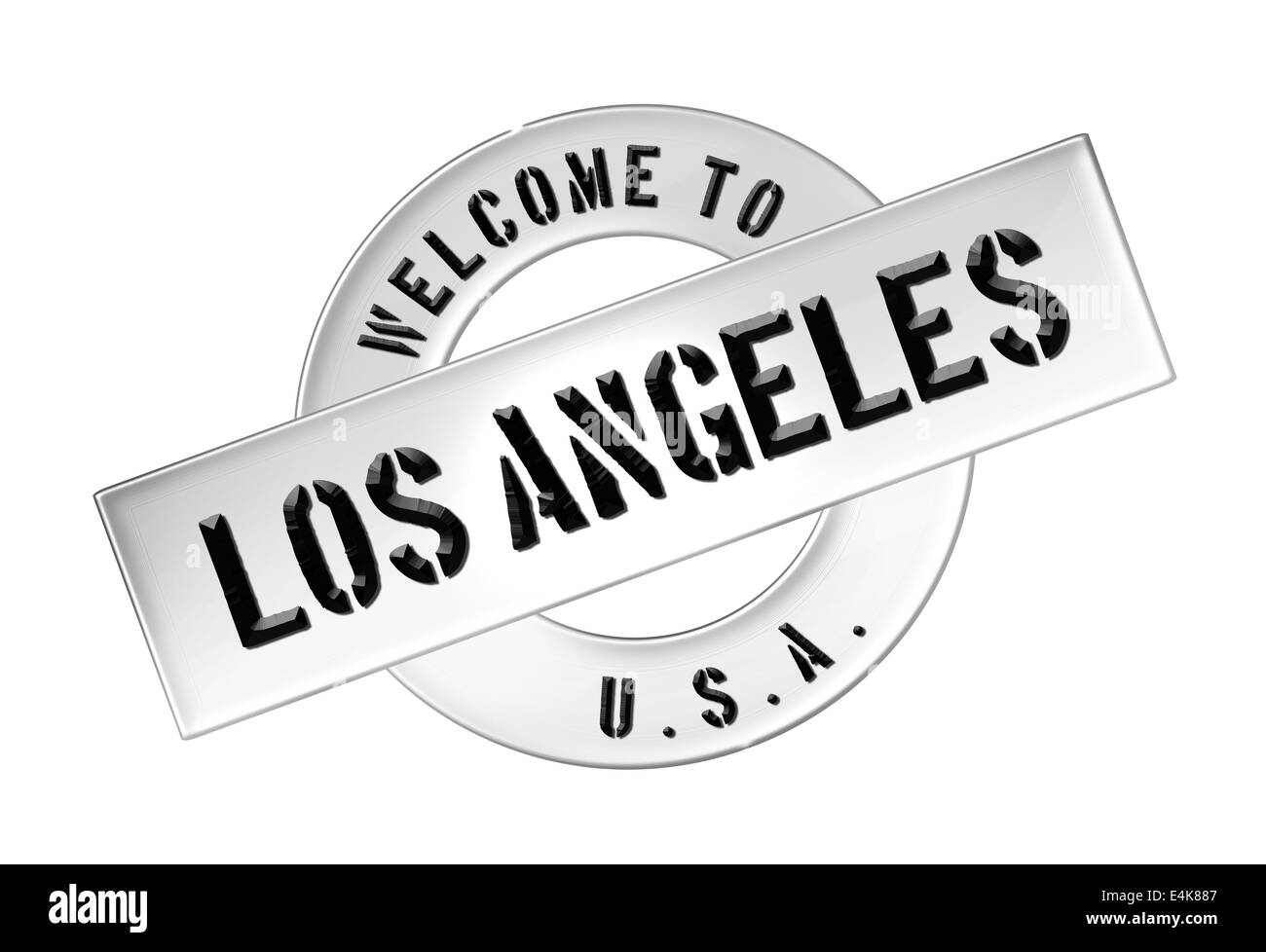 Bienvenue À LOS ANGELES Banque D'Images