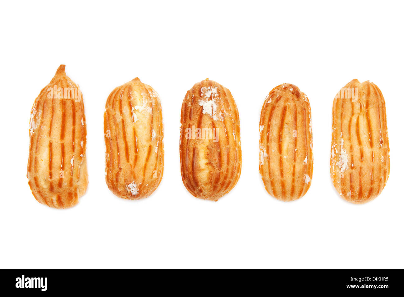 Éclairs délicieux organisé peu probable Banque D'Images